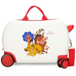 Joumma Disney Simba & Friends barnresväska vit 45 x 31 x 20 cm hård ABS 24,6 L 1,8 kg 4 hjul bagage hand, Vit, barnresväska