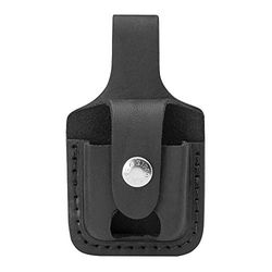Zippo Leather Pouch With Loop Open - Black