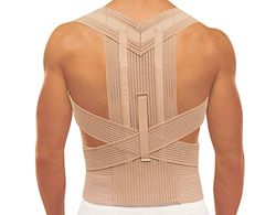 Scudotex Corrector Postural De Hombros Anatómico Con Ballenas Y Fajá Elástica Lombar De Cm 16 Talla 3-1 unidad