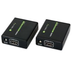 TECHly IDATA EXT-E70 HDMI Extender, zwart, único