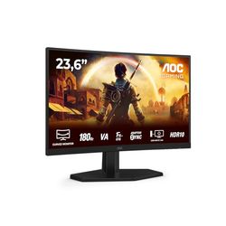 AOC Gaming C24G42E - Moniteur incurvé Full HD 24 Pouces, 180 Hz, 0,5 ms, FreeSync Premium (1920x1080, 1x HDMI 2.0, 1x DisplayPort 1.4) Noir