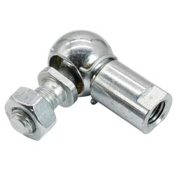 cyclingcolors Rótula de dirección con circlip de acero cincado DIN 71802 pieza de fijación universal longitud 25mm M6 derecha M8 derecha Junta Cilindro de gas Rodamiento Vástago de bolas Perno roscado