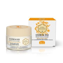 Helan Linea Dolcezza - Essentia Face Moisturiser for Skincare Routine with Organic Sweet Almond Oil, Royal Jelly & Rosehip - Anti Wrinkle Face Cream to Restore Elasticity - Made in Italy, 50 ml