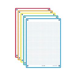 Oxford Révision 2.0 Lot de 50 Fiches bristol format A5 (14, 8 x 21cm) petits carreaux Recto/Verso - cadre Turquoise