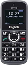 Beghelli 1130 Salvalavita SLV10 GSM Mobile Phone with SOS Button, Grey