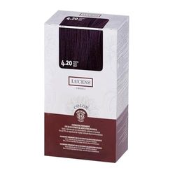 Lucens - Kit Colorazione Capelli Permanente Senza Ammoniaca Con Oli ed Estratti da Agricoltura Biologica, 4.20 Violetto