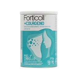 FORTICOLL Colágeno bioativo, complemento alimentar, sem glúten, sem lactose, pele e cabelo regenerador de tecidos, 270 gramas