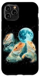 Carcasa para iPhone 11 Pro Tres Dragones Quebrantahuesos Aullan a la Luna Beardies