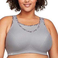 Glamorise Women's Full Figure No-Bounce Camisole Draadloze Sportbeha 1066