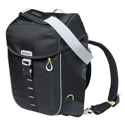 Basil Miles, Borsa Zaino da Bicicletta. Unisex-Adulto, Black, 31 cm x 17 cm x 44 cm