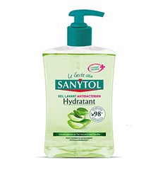 Sanytol Gel Lavant Antibactérien Hydratant Aloé Véra et Thé Vert 500ml