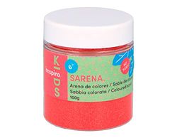 INNSPIRO Sable de couleur rouge fort 100 gr, pour décoration et artisanat