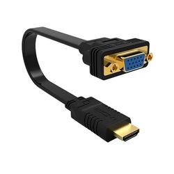 Velocraze HDMI-naar-VGA-converter, maakt de aansluiting van apparaten met HDMI-aansluiting op VGA-monitoren mogelijk, robuuste materialen en eenvoudige installatie.