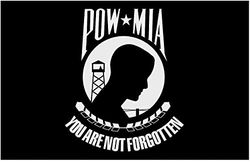 Bandiera Nyl-Glo Pow/Mia, 1,2 x 1,8 m.