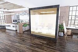 Coala Windows Décor Dépoli - Blanc Mat Transparent - Film adhésif décoratif pour vitrage 91cm x 15m de Longueur