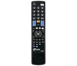 Programmeerbare 2-in-1 afstandsbediening met geavanceerde functies, ideaal voor het bedienen van meerdere apparaten en voor het optimaliseren van de audiovisuele ervaring.