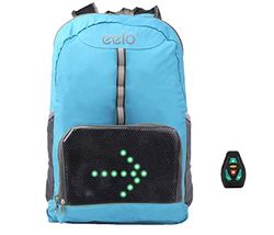 eelo Cyglo – De opvouwbare outdoor fietsrugzak voor volledige zichtbaarheid en aandacht. Beschermt de fietser tegen onzorgvuldige chauffeurs. Veiligheidsrugzak met led-signaalindicator