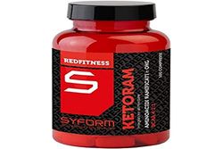 SYFORM KETORAM AMINOACIDI RAMIFICATI 4.1.1 + OKG, BCAA 4.1.1 Integratore alimentare di aminoacidi ramificati per pesi palestra fitness body building sollevamento sport muscoli massa (100 Capsule)