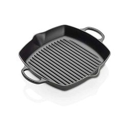 Le Creuset Parrilla cuadrada alta de hierro fundido, 30 cm, Negro Mate, 20200300000422