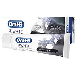 Oral-B Manual 3D White Nettoyage Intense Dentifrice, Charbon, 75ml (Lot de 2)