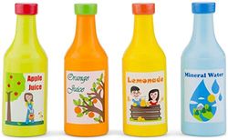 New Classic Toys Toys-10598 Drinks Set, Multicolore Color, 4 Pieces-Condiments (10598)