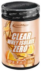 IronMaxx Clear Whey Isolate Zero - Orange 400g | Protéine de lactosérum isolée sans sucre ni lactose | Boisson claire au goût fruité rafraîchissant