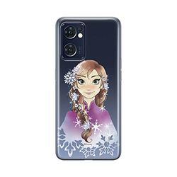 ERT GROUP mobiltelefonfodral för Oppo RENO 7 5G originalt och officiellt licensierat Disney mönster Anna 001 optimalt anpassad till formen på mobiltelefonen, gedeeltelijk transparant