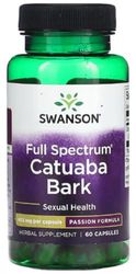 Swanson - Full Spectrum Catuaba Bark | Herbal Support for Energy and Stamina | 465mg Capsules - 60 Count