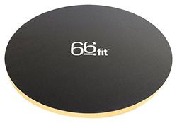 66fit Houten wiebelbalansbord, 40 cm, inclusief balanstraining, e-book voor training, revalidatie, oefeningen, fysiotherapie, uitstekende balanstrainingsapparatuur voor mannen en vrouwen