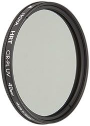 Hoya - Filtro de 49 mm polarizante circular e UV HRT Screw-in preto