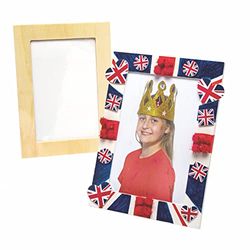 Marcos de Fotos de Madera para Decorar y Personalizar. Manualidades Creativas para Niños (Pack de 4)