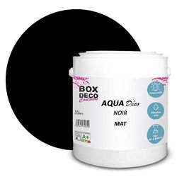BOX DECO COULEURS Pintura de pared acrílica con aspecto mate Aqua Deco – 2,5 l/25 m², color negro