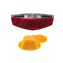Luce posteriore a LED a batteria + 4 riflettori a raggi