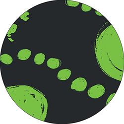 Bonateks, Ronde digitaal bedrukte muismat, antislip onderkant, voor kantoor en thuis, diameter: 22 cm