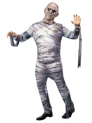 Smiffys Déguisement Universal Monsters Momie, Tout-en-un et masque en latex