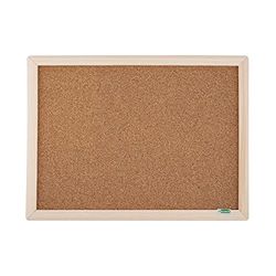 D.RECT Tableau d'affichage en liège 60x90 cm – Cadre en bois naturel - Tableau mémo mural pour bureau ou maison, orientation horizontale ou verticale