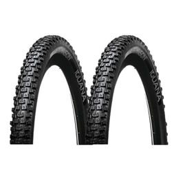 Hutchinson Set med 2 Iguana MTB-däck 26 x 2 mjuk stång, svart