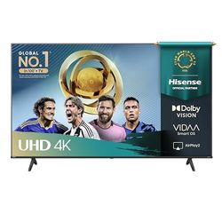 Hisense Smart TV 50" 4K Ultra HD 2025 50A6Q, Smart TV VIDAA U8, Dolby Vision, HDR 10, Game Mode Plus, Alexa Built-in, VIDAA Voice, Tuner DVB-T2/S2 HEVC 10, lativù 4K, 50'', 2025 LED