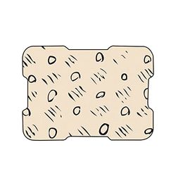 Bonamaison, Tapis de Souris Imprimé Numériquement, Fond Antidérapant, pour Bureau et Maison, Taille: 22x18cm