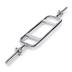 Marcy Ingepaste Stevige Chroom Triceps Bar voor Gewichtheffen en Bodybuilding IRBB-34T