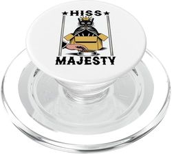 Hiss Majesty Gatito Gato En Caja Amante Gato PopSockets PopGrip para MagSafe