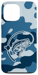 Stile mimetico basso per pesca mimetica amante dei pescatori di fiume Custodia per iPhone 13 Pro Max