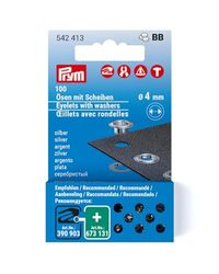 Prym 542413 Ricambio occhielli con rondelle