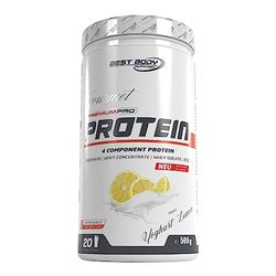 Best Body Nutrition Gourmet Premium Pro Protein, boîte de Yaourt de citron, Shake protéiné à 4 composants: Caséinate, concentré de whey, isolat de whey, protéine d'œuf, boîte de 500 g
