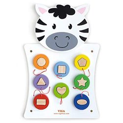 VIGATOYS- Viga Toys – Gioco da Parete – Zebra, 50681