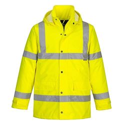 Portwest S460 Waterproof Comfort Hi-Vis Winter Traffic Jacket Yellow, XX-Small