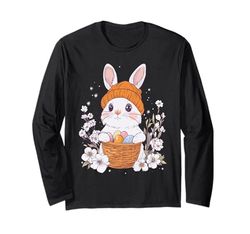 Costume da coniglio pasquale per bambini e bambine, decorazione coniglietto pasquale Maglia a Manica