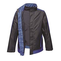 Regatta Chaqueta profesional 3 en 1 de contraste para hombre impermeable y transpirable con capucha oculta y chaqueta interior de Softshell desmontable