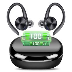 BROTHER INTERNATIONAL CORPORAT Casque Bluetooth, Casque sans Fil avec Microphone, Casque Bluetooth Sport, Son stéréo HiFi, Charge Rapide USB-C, réduction du Bruit, étanche IPX7, Temps de Lecture 48H