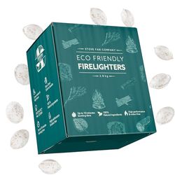 Forest Master Encendedores sostenibles y ecológicos: de Larga duración, sin Olor y fiables. Encendedor de Fuego Natural de iluminación rápida para Barbacoa, chimeneas, hogueras y Quemador de Estufa.